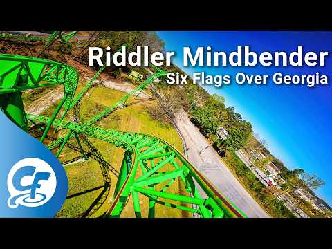 Front row point of view footage of Riddler Mindbender