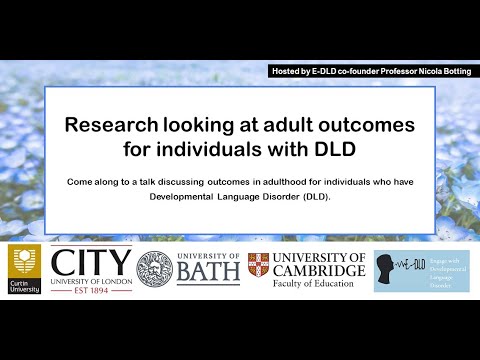 Adult Outcomes for Individuals with DLD