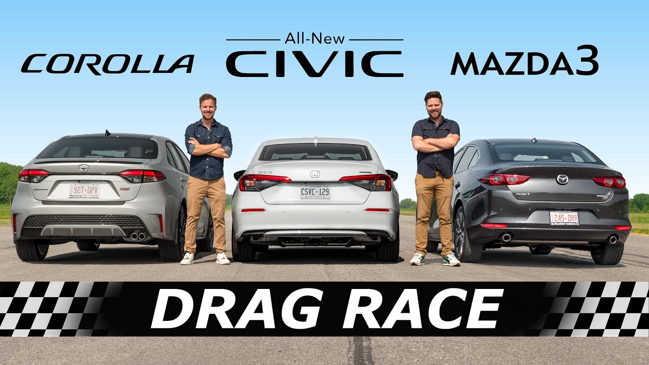 全新Honda Civic夠快嗎? 與Altis、Mazda3拼直線誰會贏