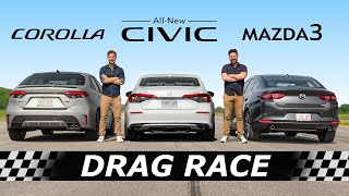 2022 Honda Civic vs Toyota Corolla vs Mazda3 // DR