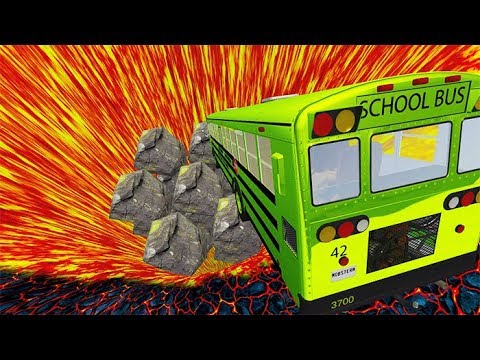 Jumping In Volcano #2 - BeamNG drive ( bmg )