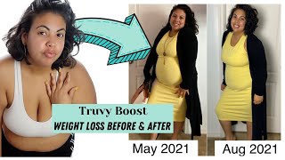 TRUVY BOOST WEIGHT LOSS BEFORE and AFTER | 120 DAY LOSS RESULTS