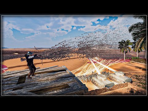 Super Archers And Laser Army Defend Village vs 1 Millon Orcs - Ultimate Epic Battle Simulator 2