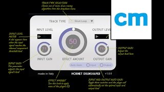 Video thumbnail for FREE VST/AU drum mixing plugin -  HoRNet DrumShaper by Computer Music