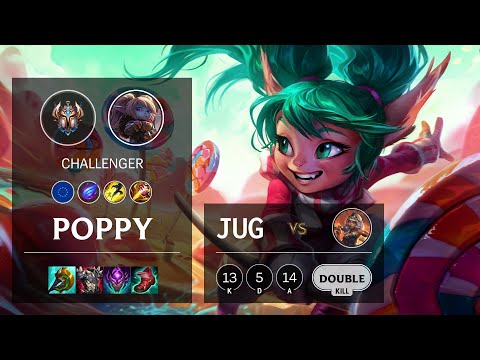 Poppy Jungle vs Qiyana - EUW Challenger Patch 11.20