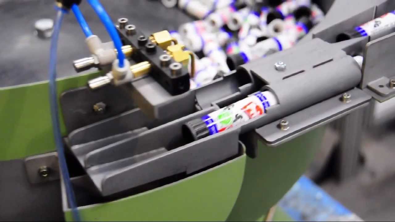 Podmores Pritt stick orientating bowl feeder