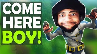 COME HERE BOY! | AGGRESSIVE PLAYS | HIGH KILL FUNNY GAME- (Fortnite Battle Royale)
