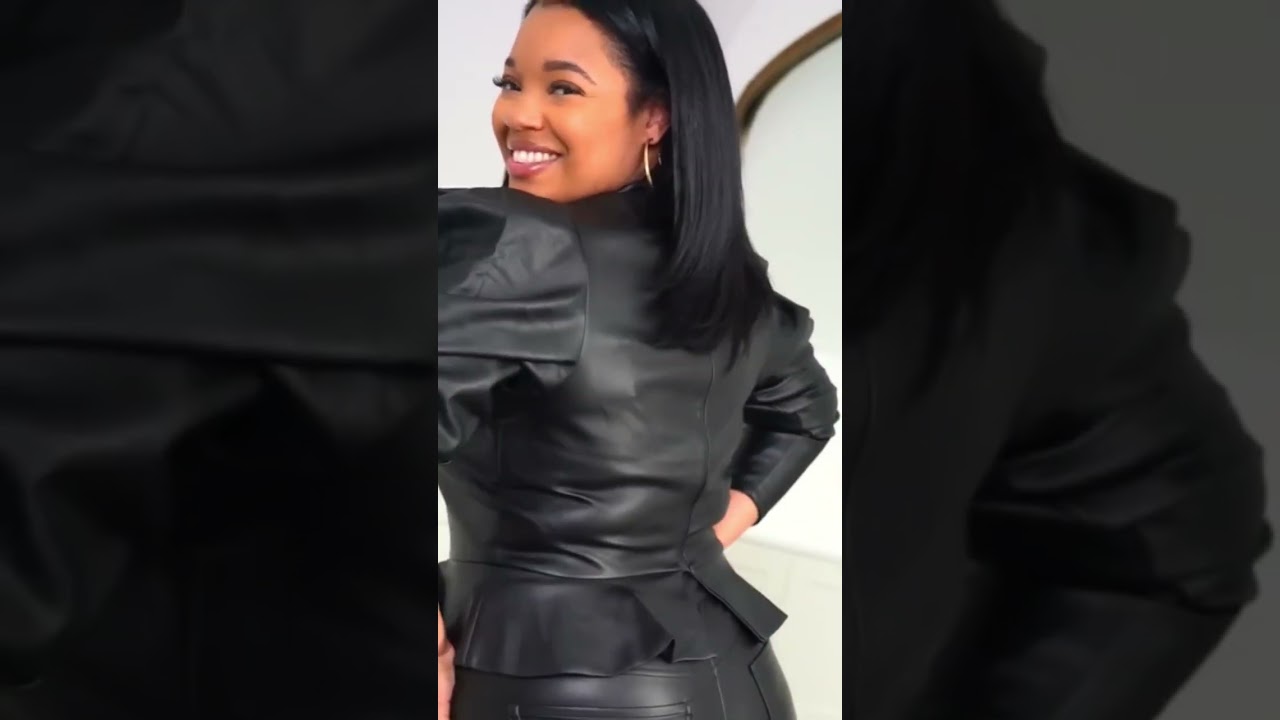 Statement Sleeve + Faux Leather!