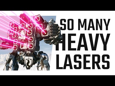 10 Heavy Lasers on a Piranha ⚡⚡⚡ - Mechwarrior Online The Daily Dose #1224