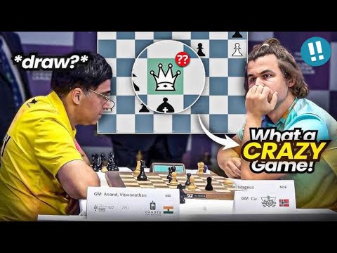 The Most INSANE Chess Endgame Ever! 🤯 | Magnus Carlsen vs Vishy Anand