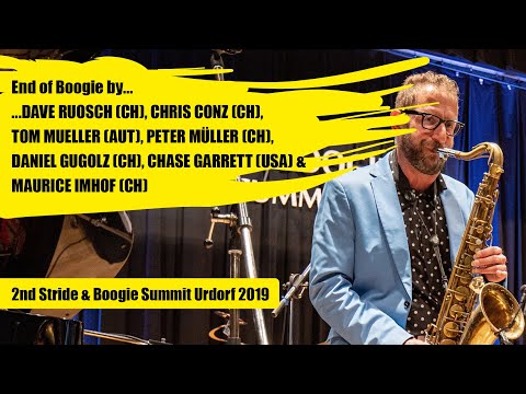 C.CONZ, D.RUOSCH, T.MUELLER, P.MÜLLER, D.GUGOLZ, C.GARRETT & M.IMHOF with End of boogie