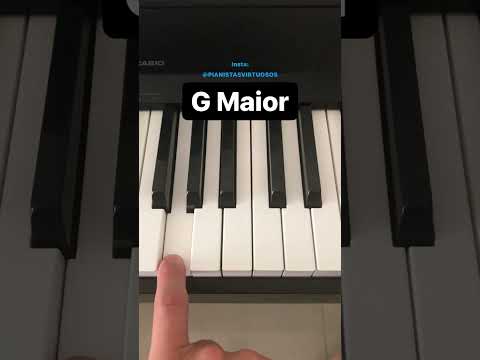 G (Sol) Maior é constituído de sol, si, ré, #cifras #acordes #teclado #pianocover #aula #musica