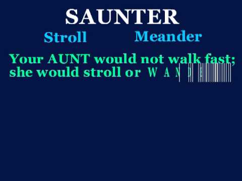 saunter