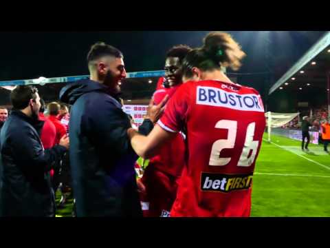 Feestvreugde na behalen finale Play-Off 2