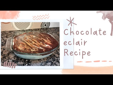 Chocolate eclair Cold Dessert||Marie Dessert Recipe By Browns Kitchen with Zobia#colddessert#dessert