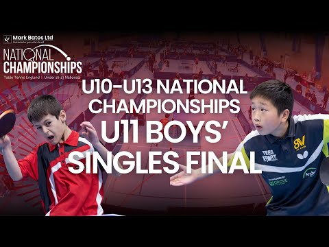 U11 Boys’ Singles Final | Mark Bates Ltd U10-U13 National Championships 2024 | Table Tennis England