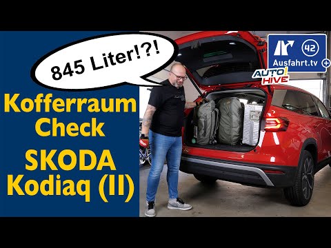 Trunk check: Skoda Kodiaq 7-seater, 2nd generation - what fits in the trunk? Bicycle ladder suitcase