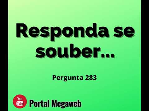 Responda se souber pergunta 283