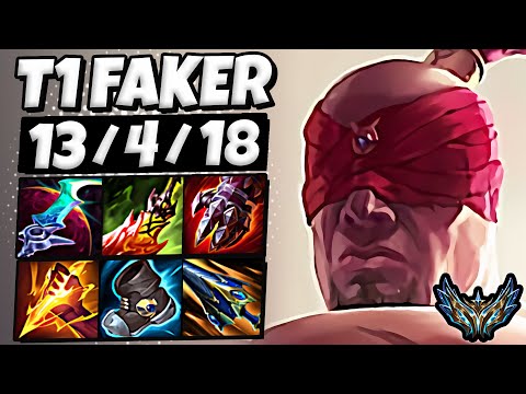 T1 Faker Lee Sin vs Xin Zhao [ Jungle ] Korea Challenger Patch 25.12