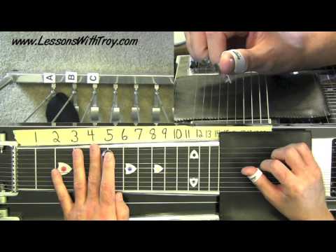 Pedal Steel Basics Vol. #2 - "AMAZING GRACE" - Using Major Chord Grips