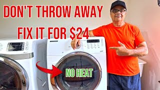 Samsung DV350AEW/XAA Dryer NO HEAT | Installing new heating element
