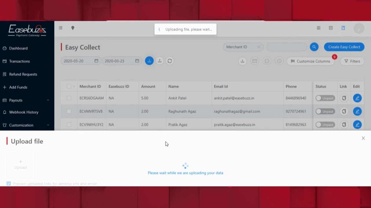 Easebuzz Bulk Pay Tutorial