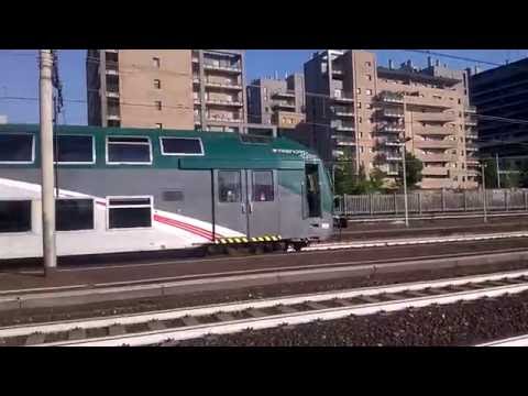 E464 322 Trenord+6 2 piani XMPR e Trenord - Milano Greco 23/06/2016