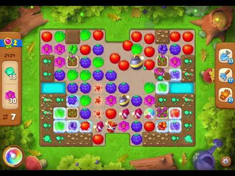 GardenScapes Level 2424 no boosters (11 moves)