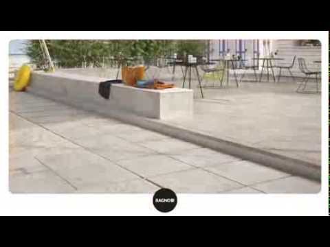 Posa a secco su sabbia, gres 20 mm - Dry laying on sand, stoneware 20 mm