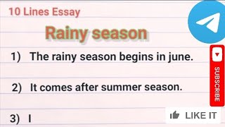 10 Lines On Rainy Season!Essay On Rainy Season!#shortsvideo #viral#learnenglishwithprashant #rain