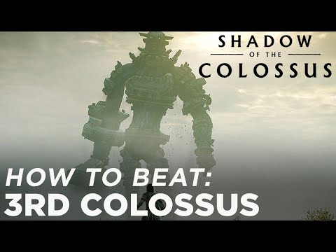 Shadow of the Colossus - 3rd Colossus gameplay walkthrough PS4