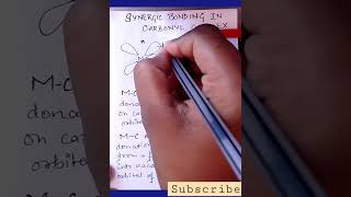 synergic bonding #shorts #carbonyl complex #chemistry