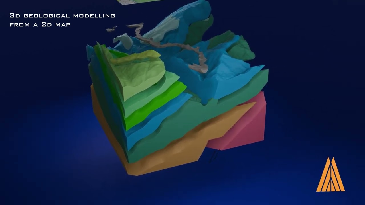 3D Geological Model from a 2D map