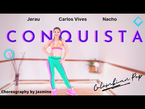 Jerau, Carlos Vives, Nacho - Conquista | Colombian Pop | Zumba | Dance fitness with Jasmine