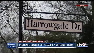 Carmel residents caught off guard by Metronet work