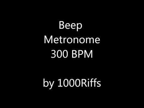 Beep Metronome 300 BPM - Beats Per Minute
