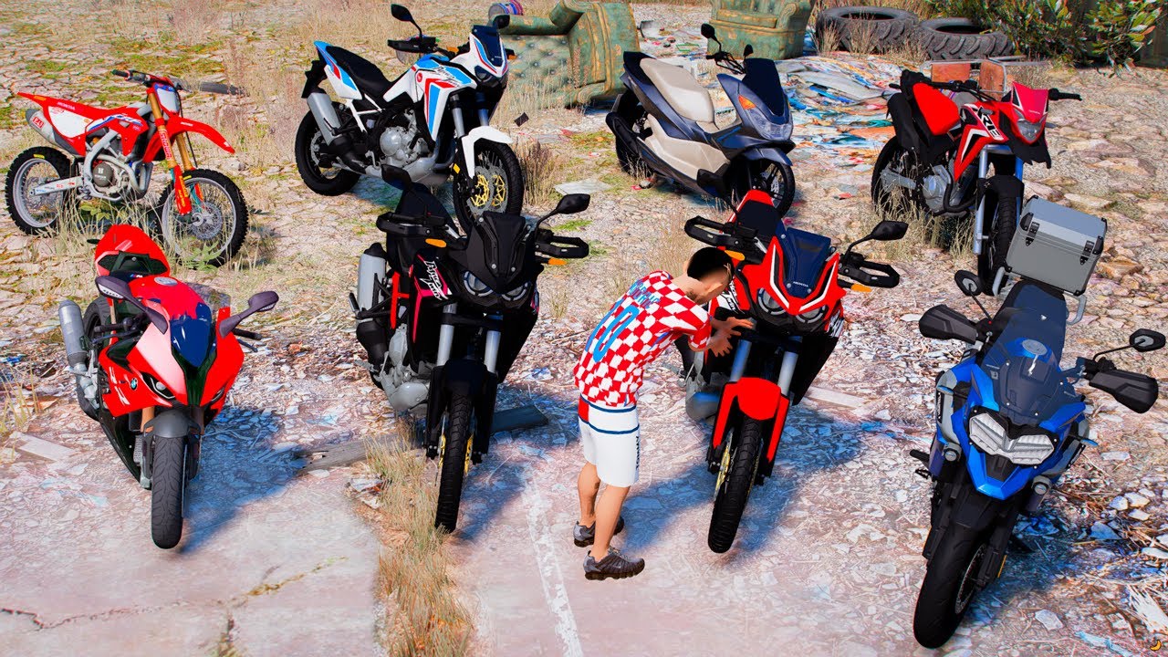 GTA V: MODS - ACHEI ESSA CONCESSIONARIA DE MOTOS NA ESCOLA ABANDONADA