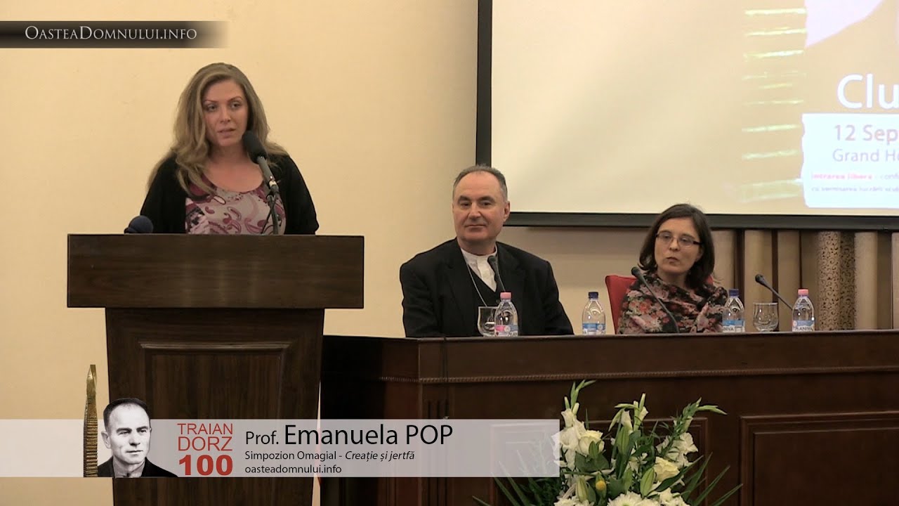 Prof. Emanuela POP – Simpozion Omagial Traian Dorz 100 – Cluj, 12.09.2013