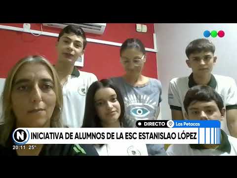 Iniciativa de alumnos de la Escuela Estanislao López de Las Petacas