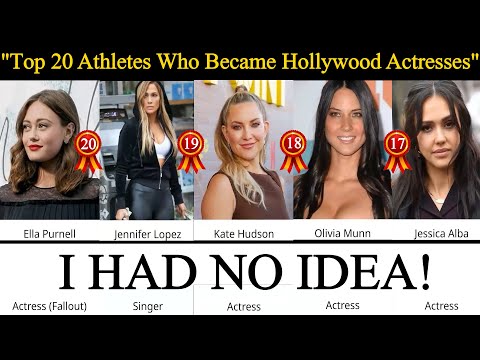 Top 20 athlets Hollywood actress | Athlete Background Wali Stars