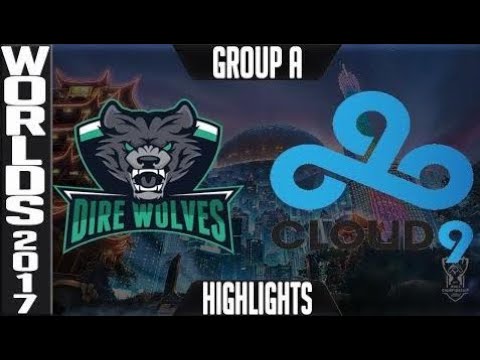 Dire Wolves vs Cloud 9 Highlights S7 Worlds 2017 Play in Group A   LoL World Championship DW vs C9