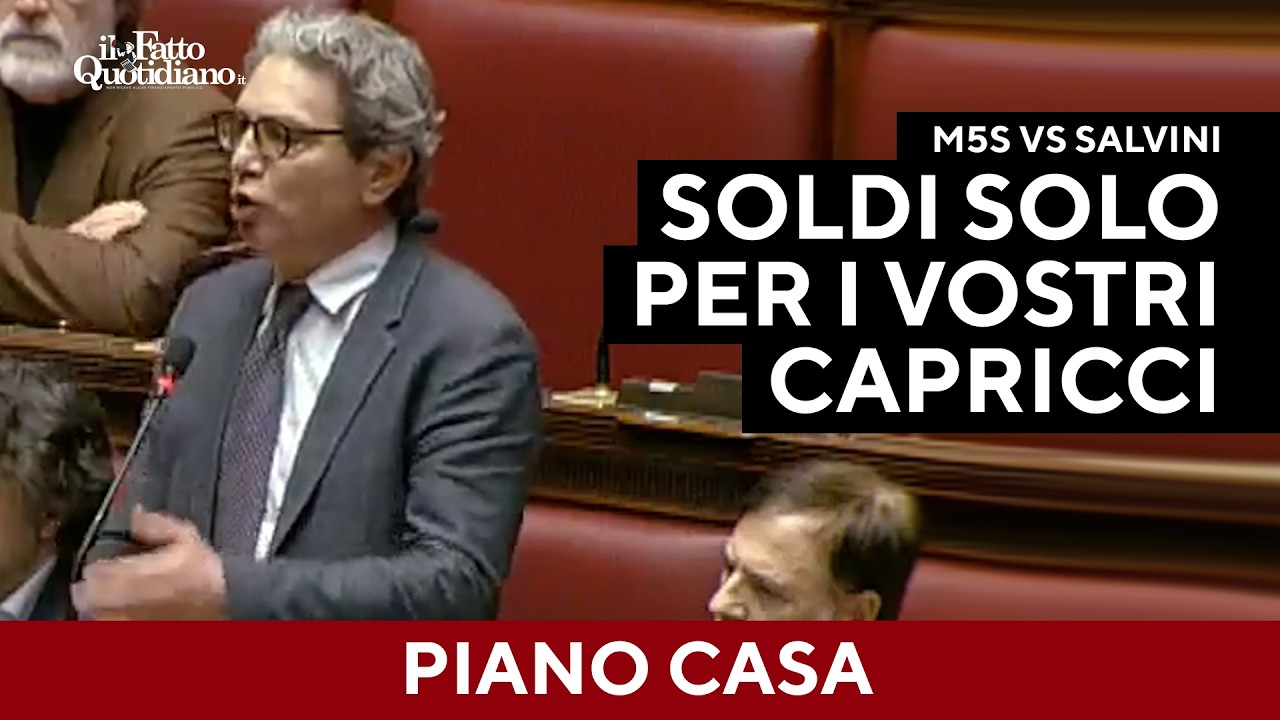 M5S vs Salvini: "Piano casa? Parole e zero risposte. Soldi solo per i vostri capricci"