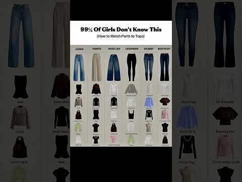 How to Match Pants to Tops-Ultimate Style Guide for Every Bottom#howtostyle #fashionguide#styleguide