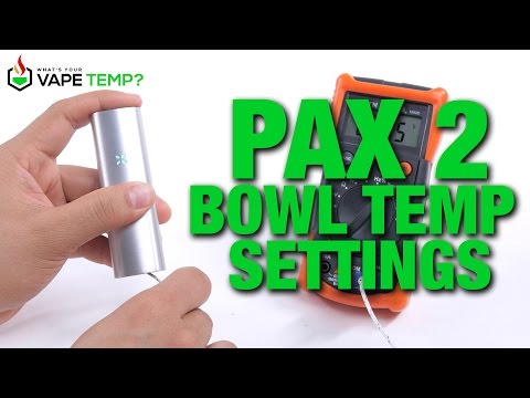 What Are The Pax 2 Temperature Settings?