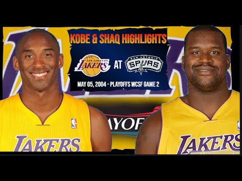 Kobe 15pts & Shaq 32pts Full Highlights - Los Angeles Lakers vs San Antonio Spurs 2004 WCSF Game 2
