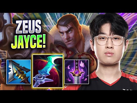 ZEUS IS A GOD WITH JAYCE! - T1 Zeus Plays Jayce TOP vs Gwen! | Season 2022