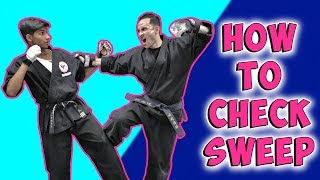 How to Check Sweep in Sparring