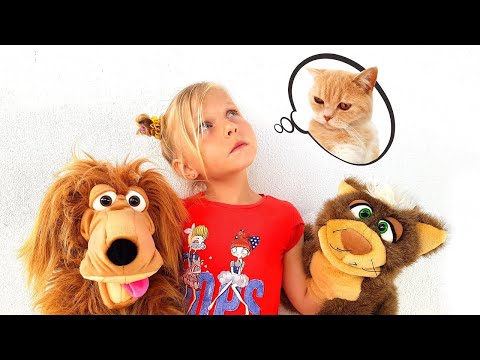 Алиса и Ева - смешные истории про игры с котенком