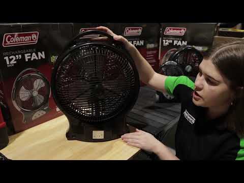 Coleman Lithium Rechargeable Fans -Available in 12" 8" & 6"