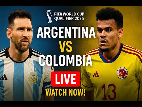 Argentina vs Colombia Full Match Live  World Cup Qualifier 2025  Watch Now |